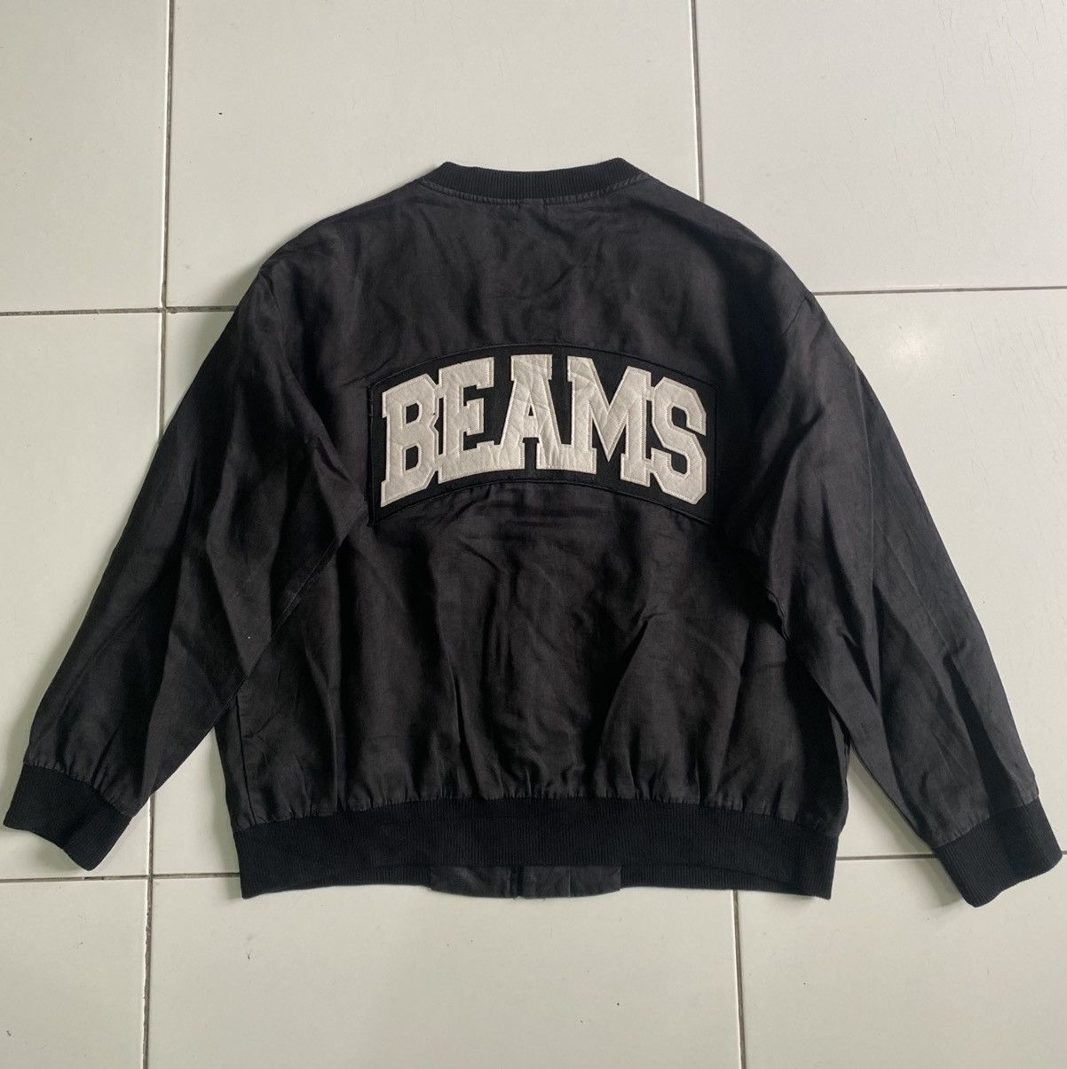Vintage Beams style Big logo No 9 Bomber Shell Jacket