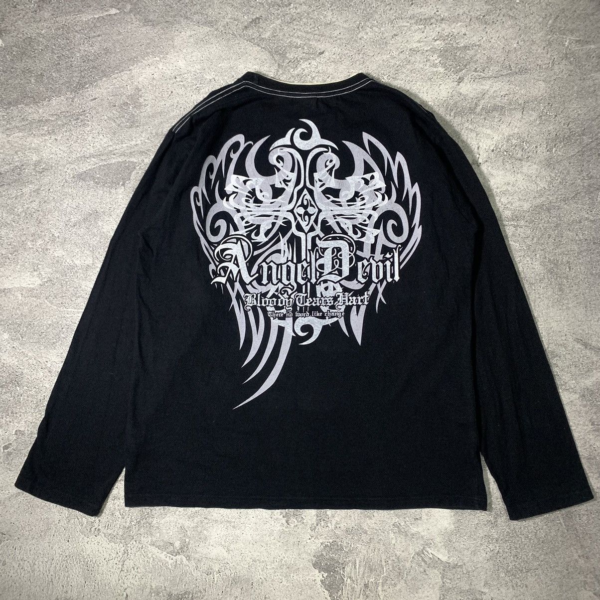 Le Grande Bleu (L.G.B.) Japanese Tribal Gothic Poem TVW Long Sleeve Size US XXL / EU 58 / 5 - 4 Thumbnail