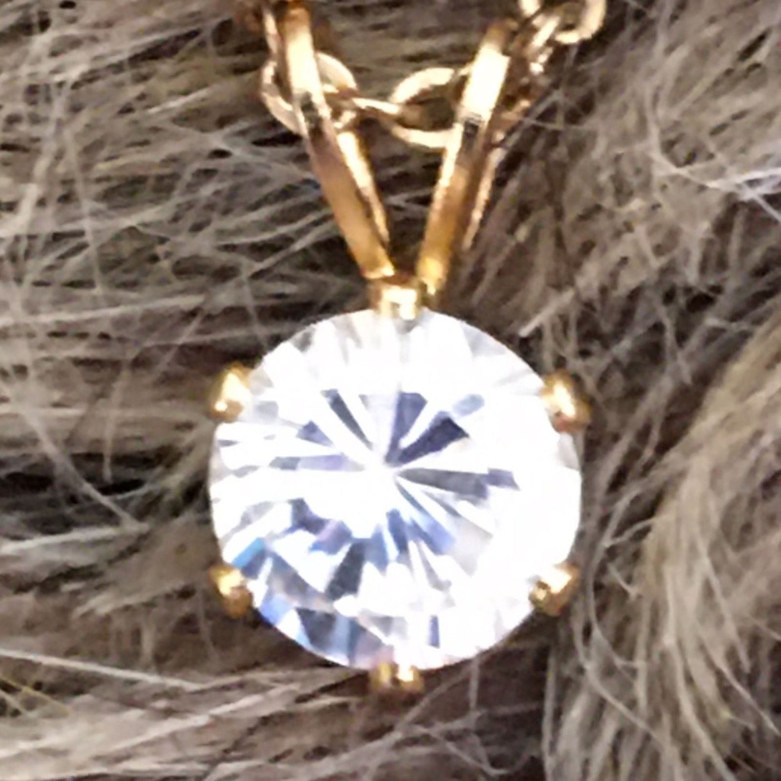 Vintage Vintage 80s 8mm round clear CZ necklace Size ONE SIZE - 6 Thumbnail