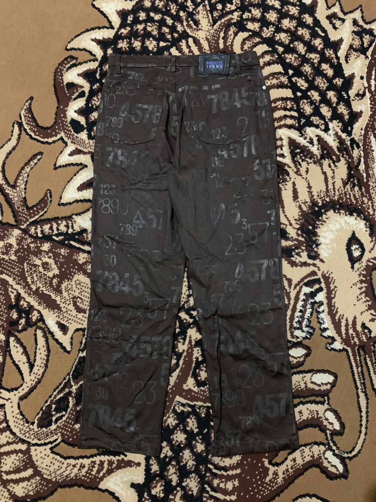 Kenzo Vintage Y2K Kenzo Jeans Overprint Size 42" / US 20 - 2 Thumbnail
