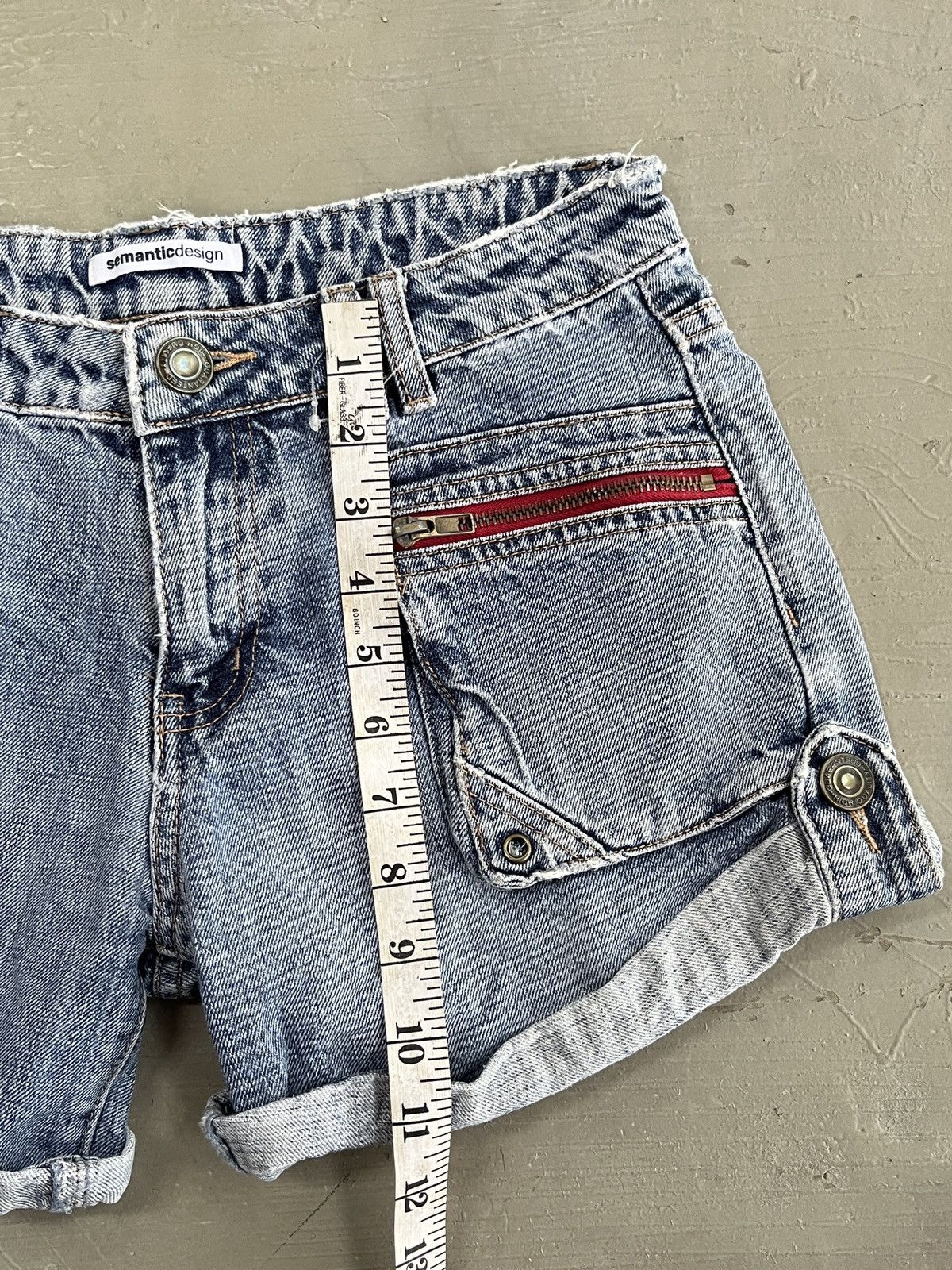 semanticdesign Vintage Semantic Design Tactical Pocket Short Pant Denim Size US 29 - 7 Thumbnail