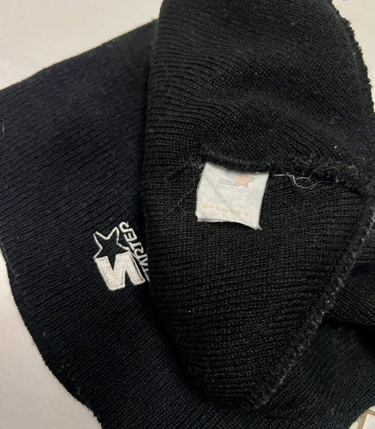 Vintage Vintage 90s Oakland Raiders Starter Beanie Hat Size ONE SIZE - 6 Thumbnail