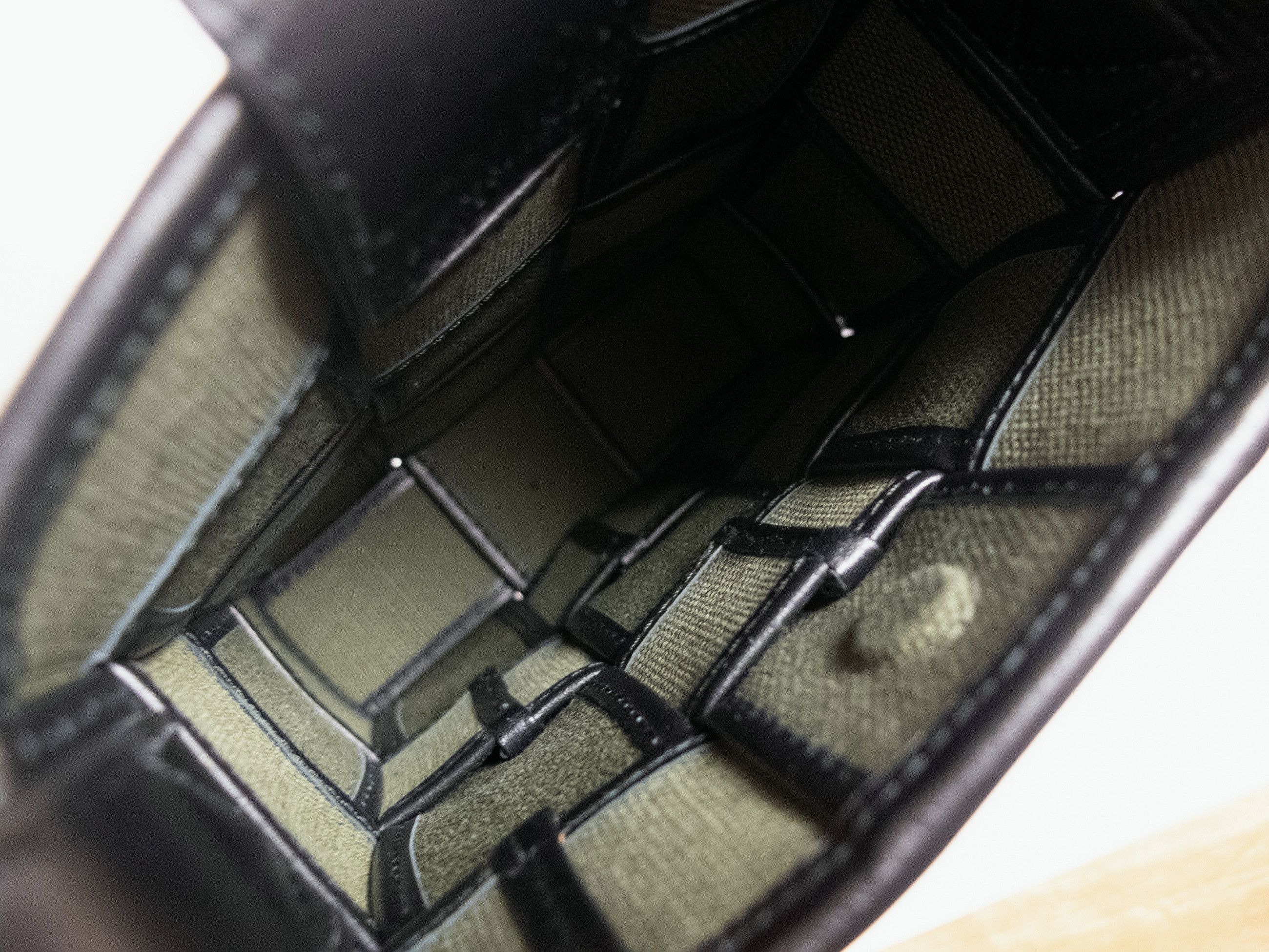 Bottega Veneta BOTTEGA VENETA Cassette green & black canvas crossbody bag Size ONE SIZE - 10 Thumbnail