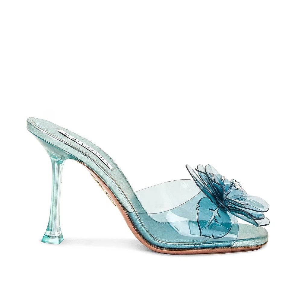 Aquazzura Aquazzura Zsa Zsa 95 mule sandals in Acqua 39 Size US 9 / IT 39 - 3 Thumbnail