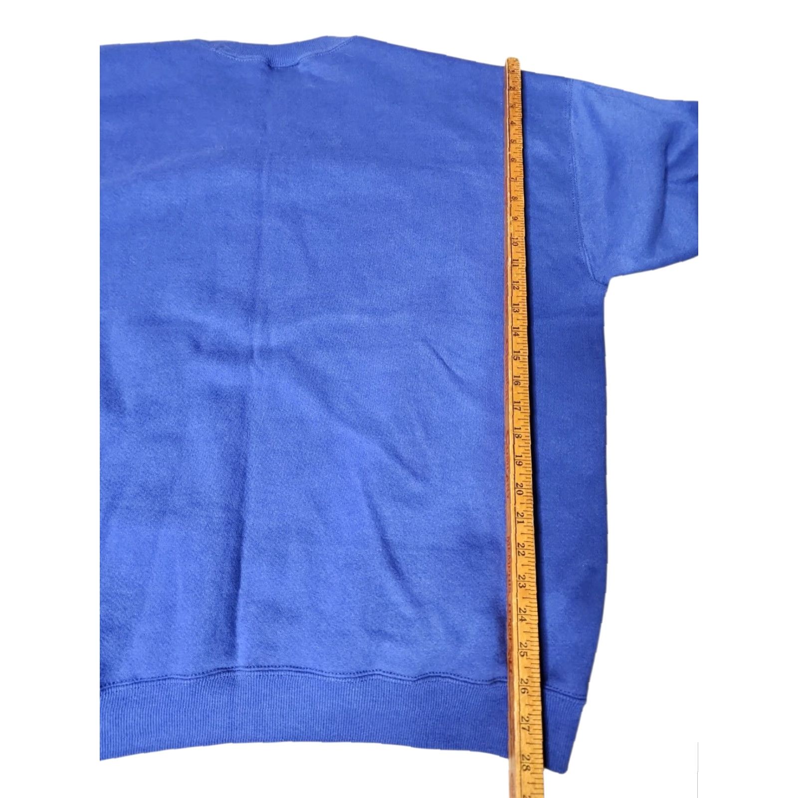 Lee VINTAGE Lee Mens 2XL Sweatshirt Bloodhounds Softball School Logo Fleece Pullover Fall Winter Blue Size US XXL / EU 58 / 5 - 2 Thumbnail