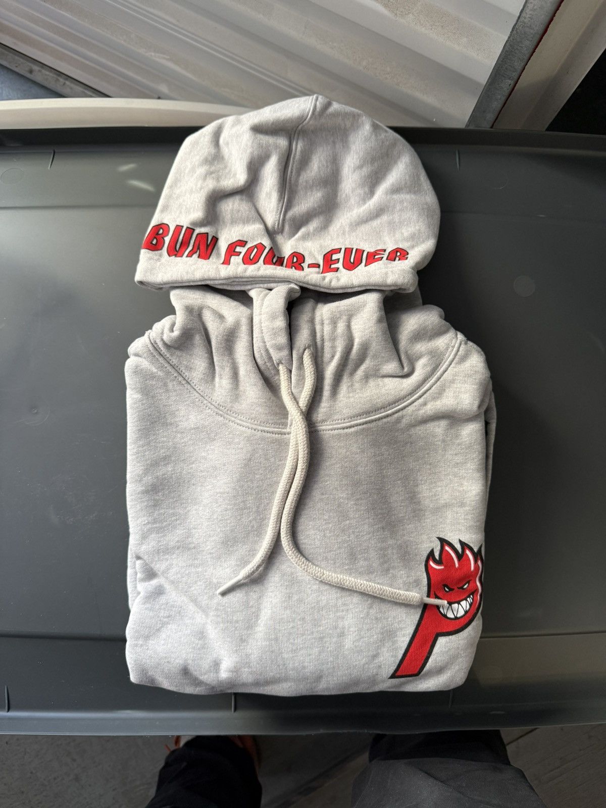 Palace × Spitfire Palace Spitfire Live to Bun Hoodie Gray size Medium Size US M / EU 48-50 / 2 - 1 Thumbnail