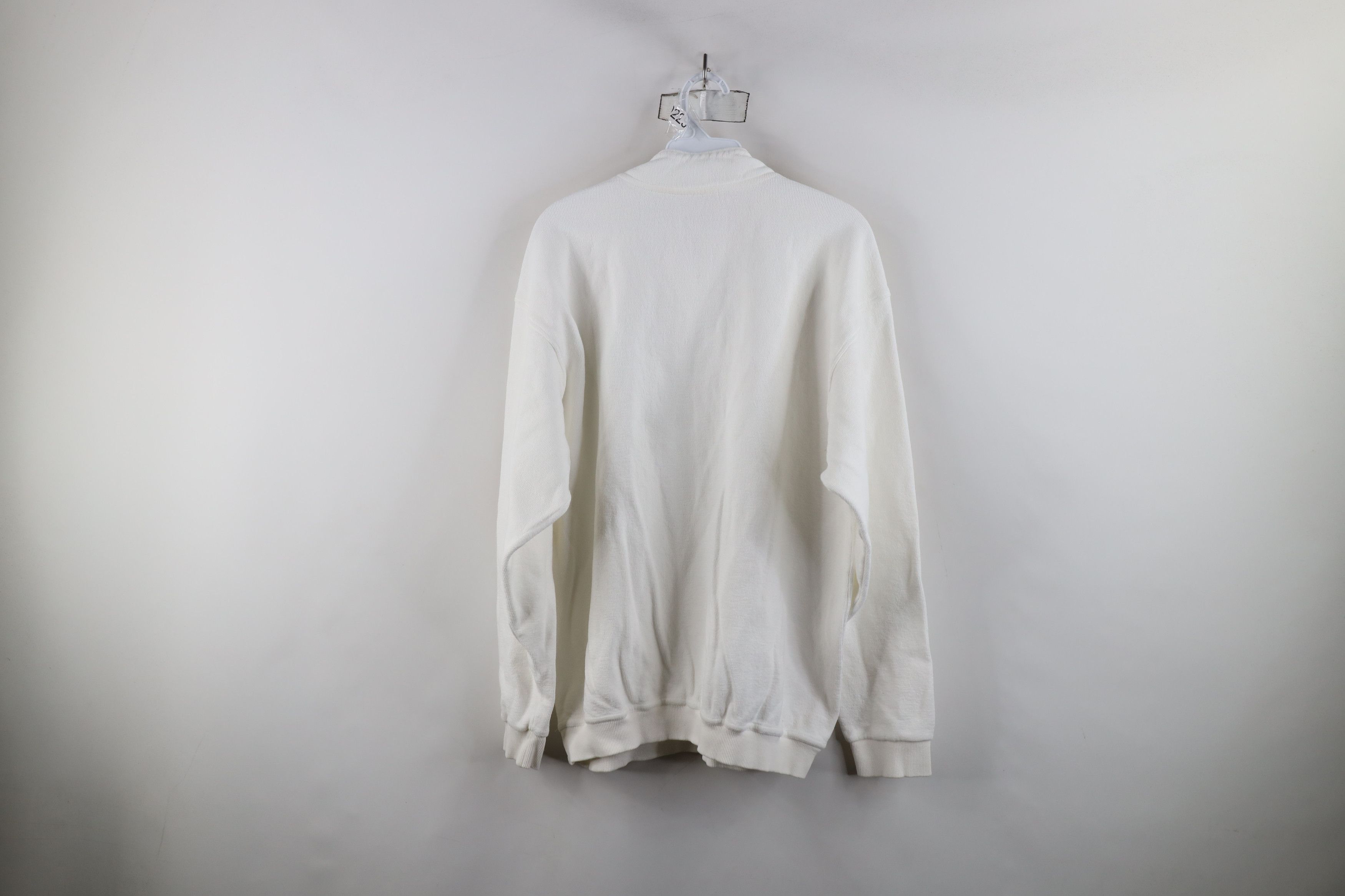 Vintage Vintage 90s Streetwear Charlevoix Michigan Henley Sweater Size US XL / EU 56 / 4 - 8 Thumbnail