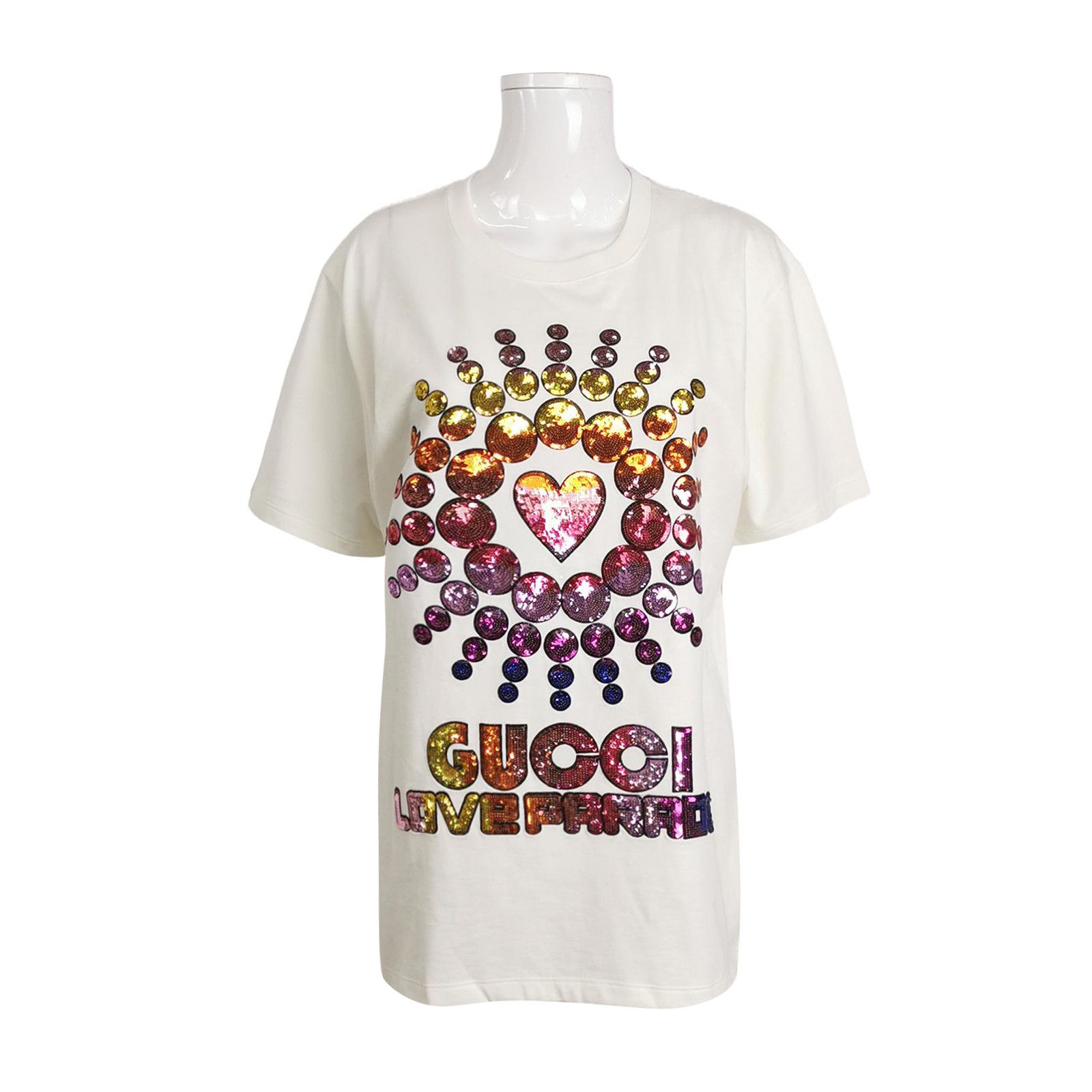 Gucci Gucci Love Parade Sequin T-Shirt XS Size US XS / EU 42 / 0 - 1 Thumbnail