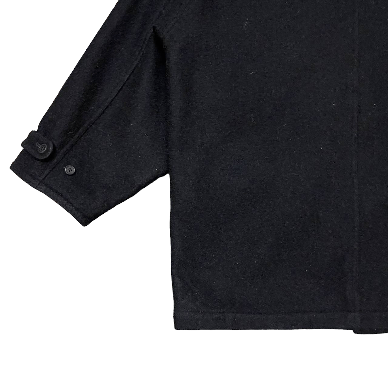 Japanese Brand Vintage The Market Wool Jacket Leather Collar Size US M / EU 48-50 / 2 - 11 Thumbnail