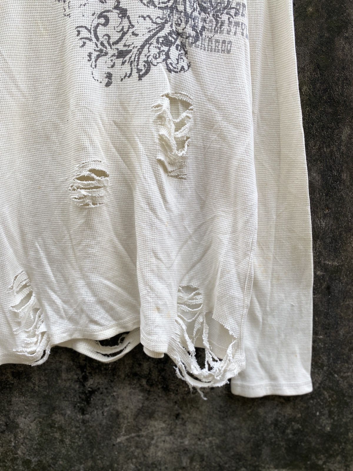 Hysteric Glamour Thrashed Thermal Buckcaroo Grunge Punk Long sleeve Lgb kmrii Size US XL / EU 56 / 4 - 5 Thumbnail