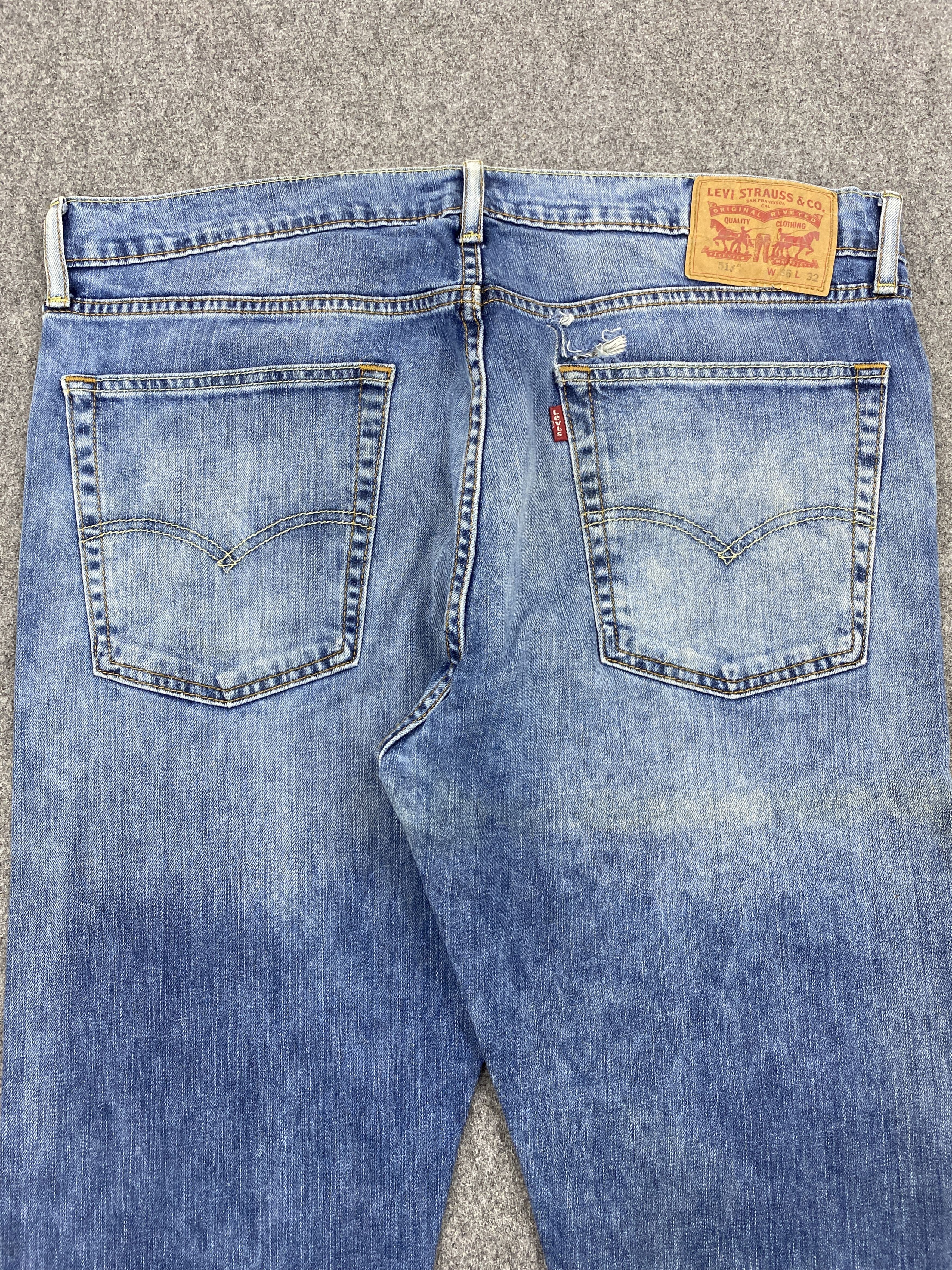 Levi's × Vintage Vintage Levis 513 Stone Washed Jeans Size US 36 / EU 52 - 4 Thumbnail