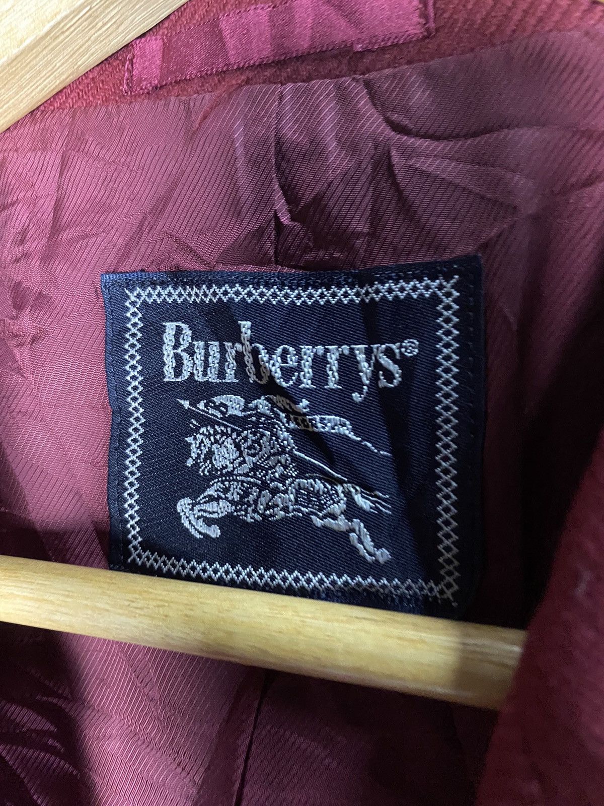 Burberry Vintage Burberrys Red Blazer Size 38R - 7 Thumbnail