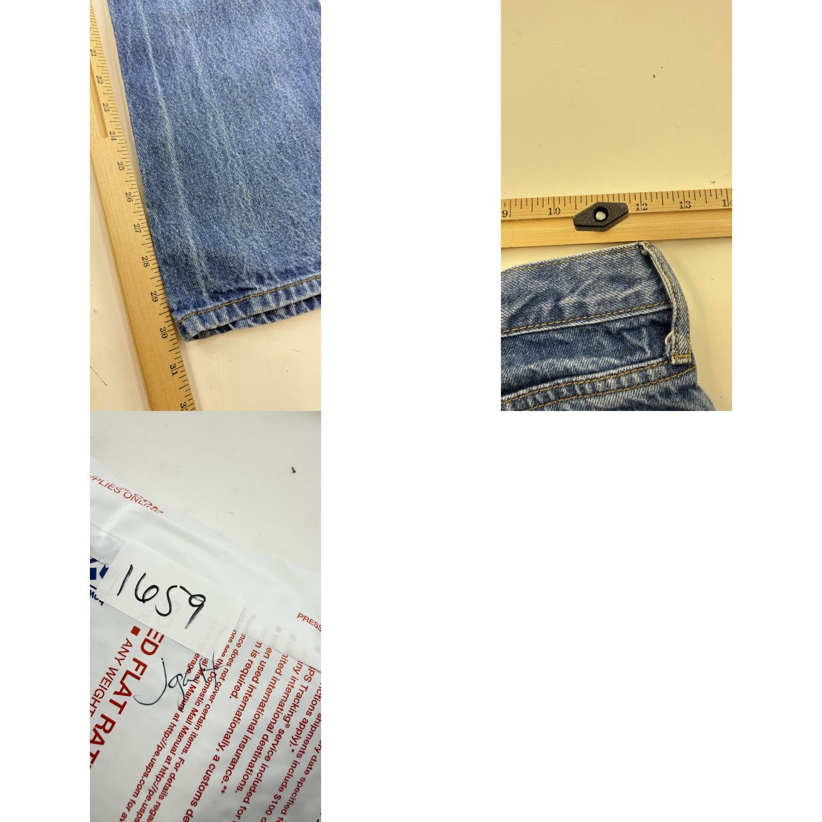 Denime VINTAGE? No — J. Galt Jeans Womens Small Blue Denim Button Fly Straight Leg Made USA Casual Size 28" / US 6 / IT 42 - 8 Thumbnail