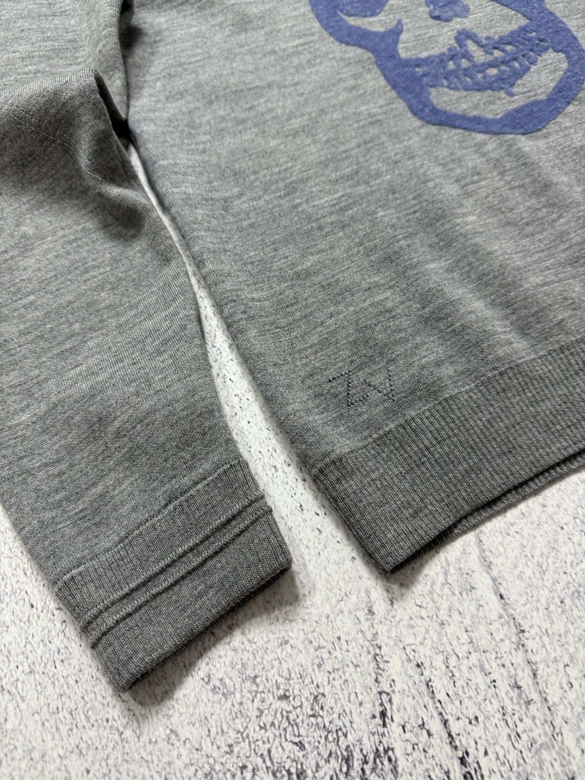 Zadig & Voltaire ZADIG & VOLTAIRE Raphael Bis Skull Merino Wool Sweater Size US S / EU 44-46 / 1 - 3 Thumbnail