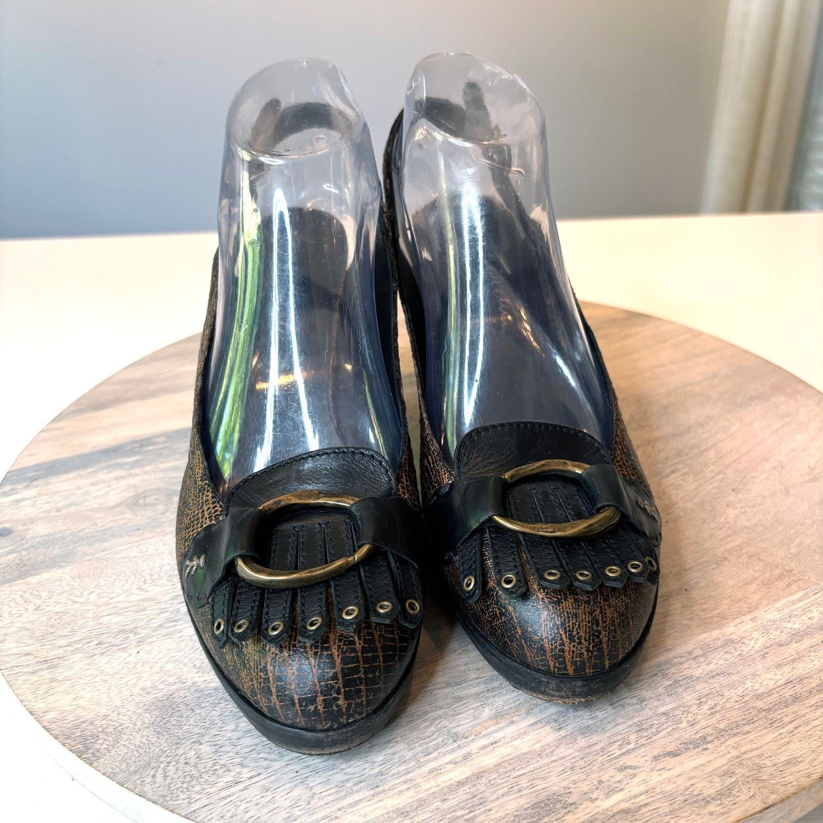 HENRY BEGUELIN Henry Beguelin Slingback Heels Leather Italy Size 9.5 Boho Size US 9.5 / IT 39.5 - 4 Thumbnail