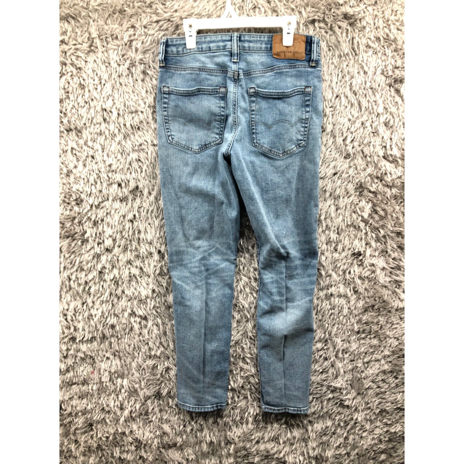 American Eagle Outfitters American Eagle Athletic Jeans Mens Size 28x30 Straight Leg Wash Blue Denim Size US 28 / EU 44 - 5 Thumbnail