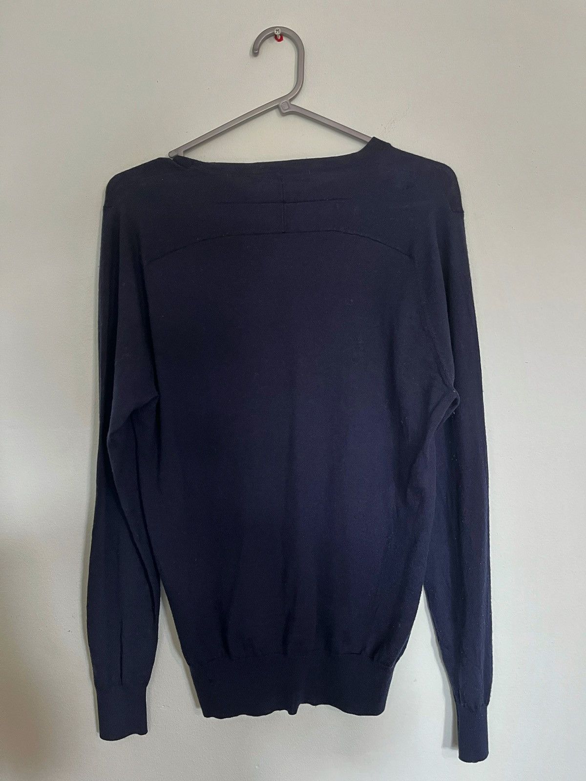 Givenchy Givenchy Navy Wool Knit Sweater – Made in England – Small Size US S / EU 44-46 / 1 - 3 Thumbnail
