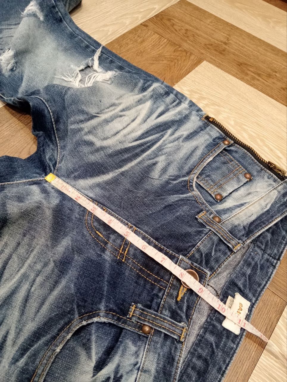 Japanese Brand DAISY BLUE DISTRESSED FLARED DENIM PANTS Size US 32 / EU 48 - 12 Thumbnail