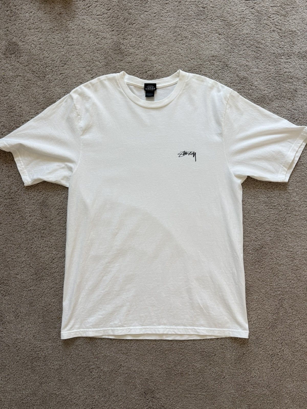 Stussy Smooth Stock Logo Natural Pigment Dyed Tee