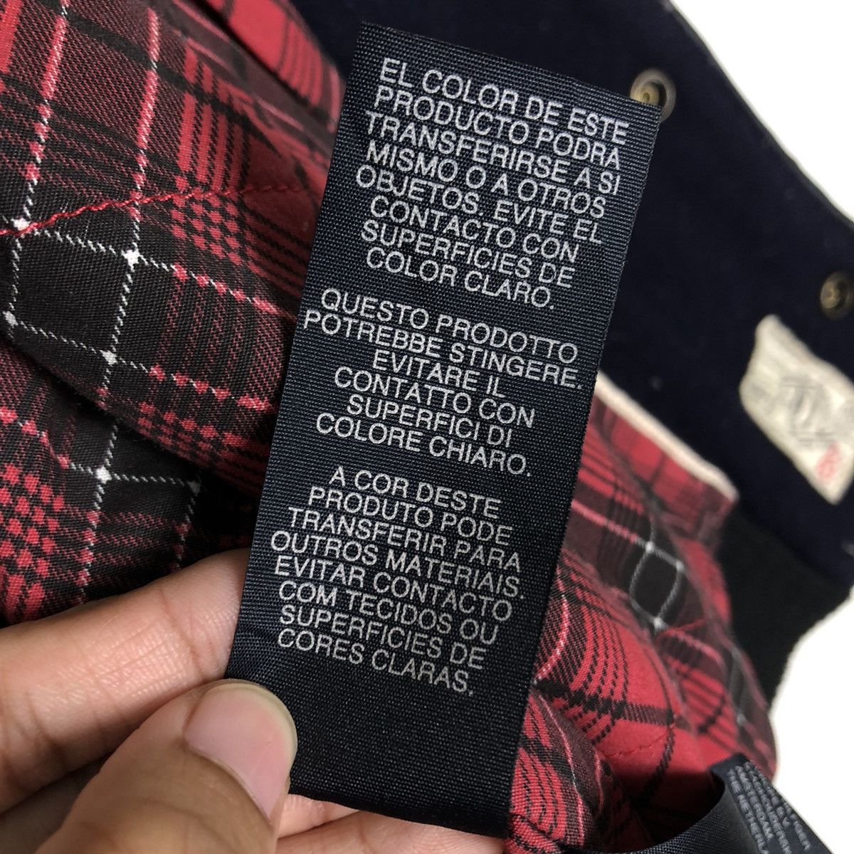 Japanese Brand Vintage Leather Jacket Fly Hilfiger Denim Big Logo SpellOut Size US L / EU 52-54 / 3 - 20 Thumbnail