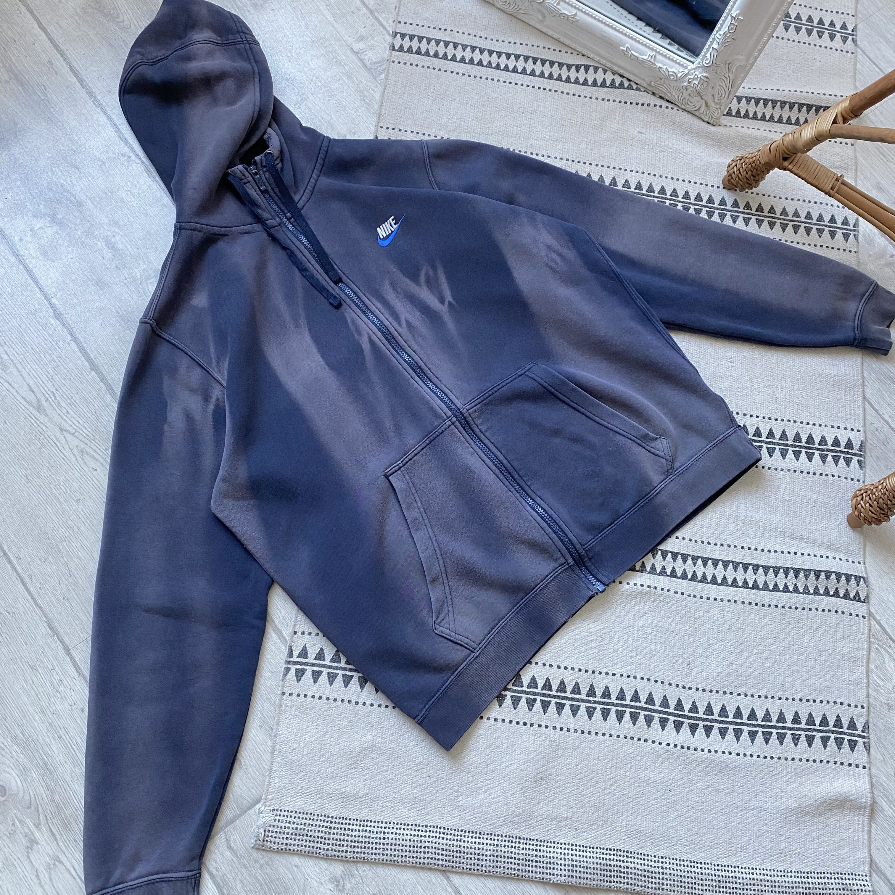 Nike 🛠️Sun Faded Nike Zip up Baggy Hoodie Vintage style Size US M / EU 48-50 / 2 - 7 Thumbnail
