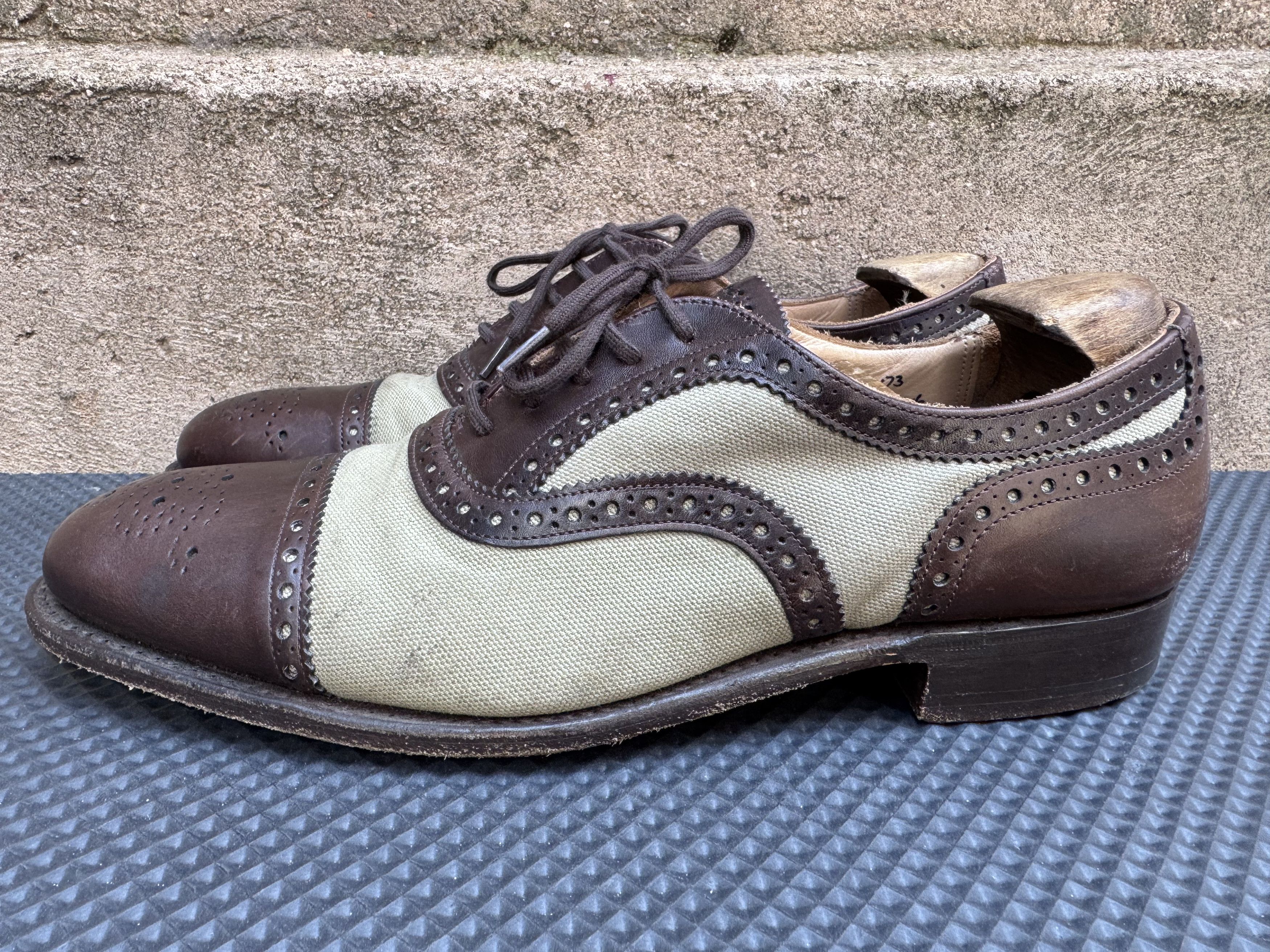 Church's Church's Diplomat England Brogue Cap Toe Oxfords Size US 8 / EU 41 - 5 Thumbnail