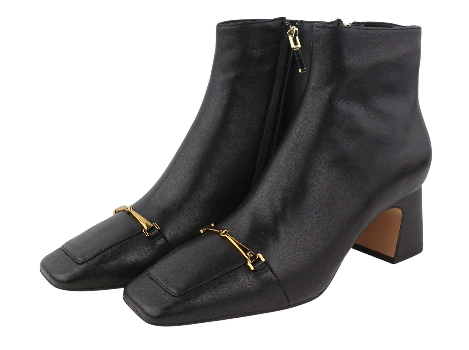 Other LOLA CRUZ LOREY EU41 Black Leather Square Toe Ankle 87546 Size US 10 / IT 40 - 4 Thumbnail