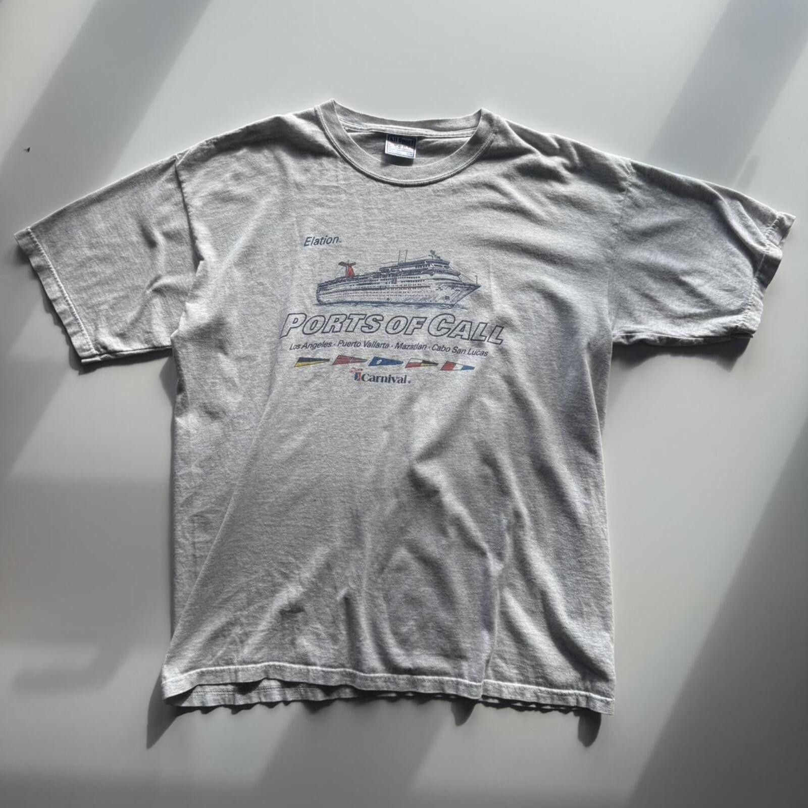 Other Vintage Carnival “Ports Of Call” Cruise T-Shirt Size US XL / EU 56 / 4 - 1 Thumbnail