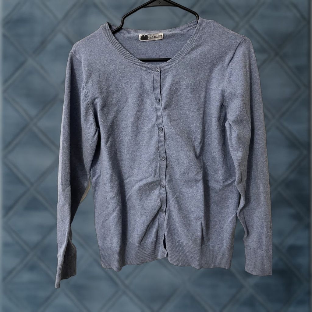 Zara Zara Women Knit Blue Sweater Size S Cardigan Buttons Solid Knit Long Sleeve Womens Size S / US 4 / IT 40 - 1 Thumbnail
