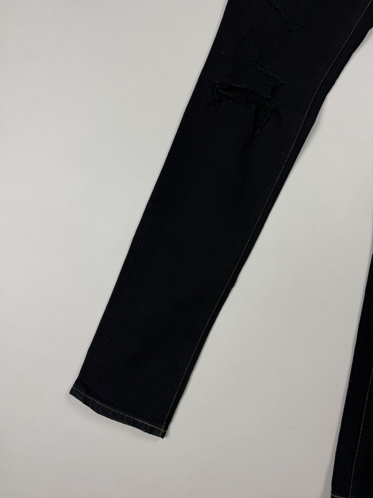 Saint Laurent Paris Saint Laurent Thrash Overdye Japan Denim Ladies Skinny Jeans Size 27" / US 4 / IT 40 - 10 Thumbnail