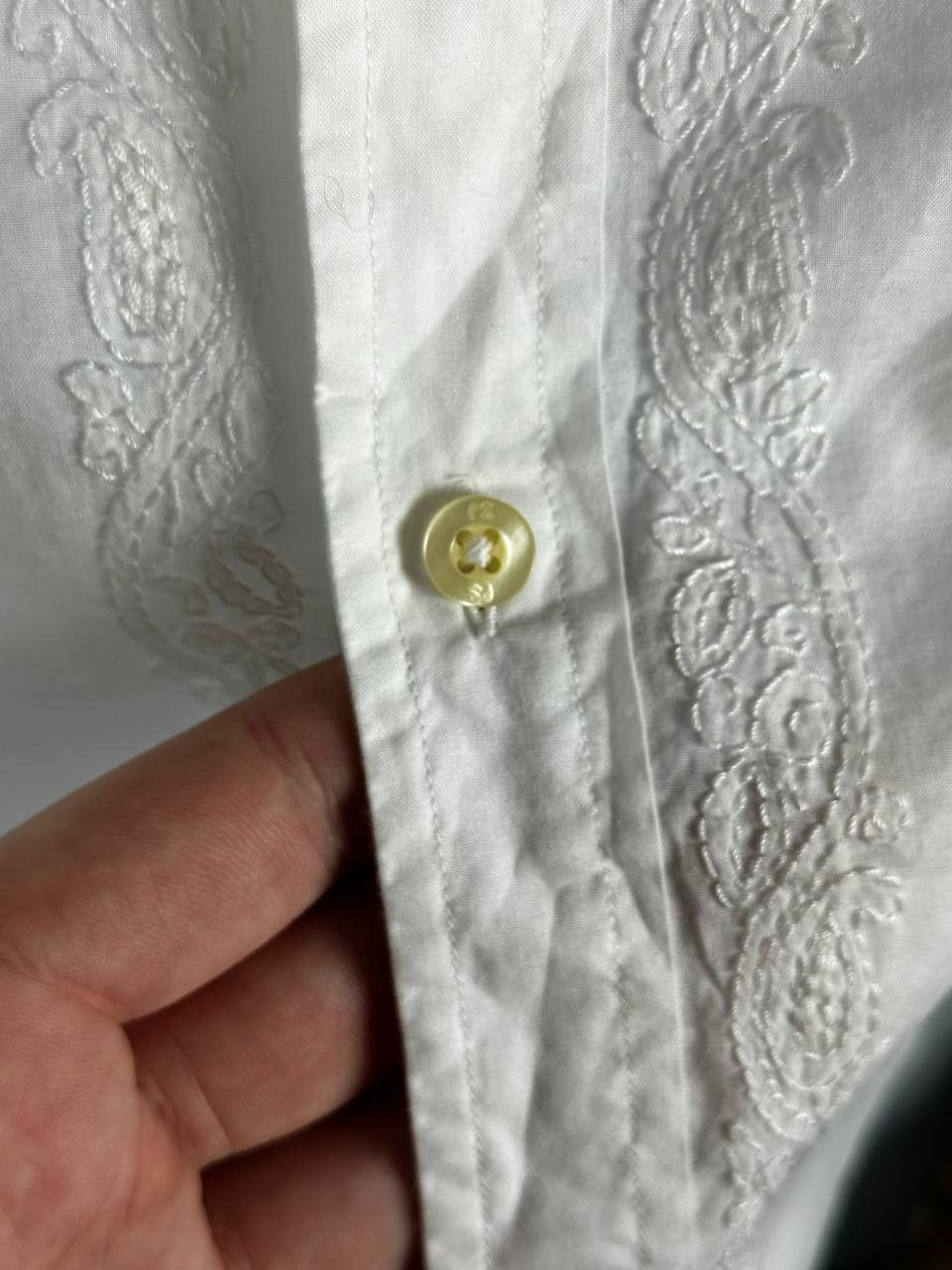 Designer × Paul Smith Vintage Paul Smith White Embroidered Designer Shirt Size US L / EU 52-54 / 3 - 8 Thumbnail