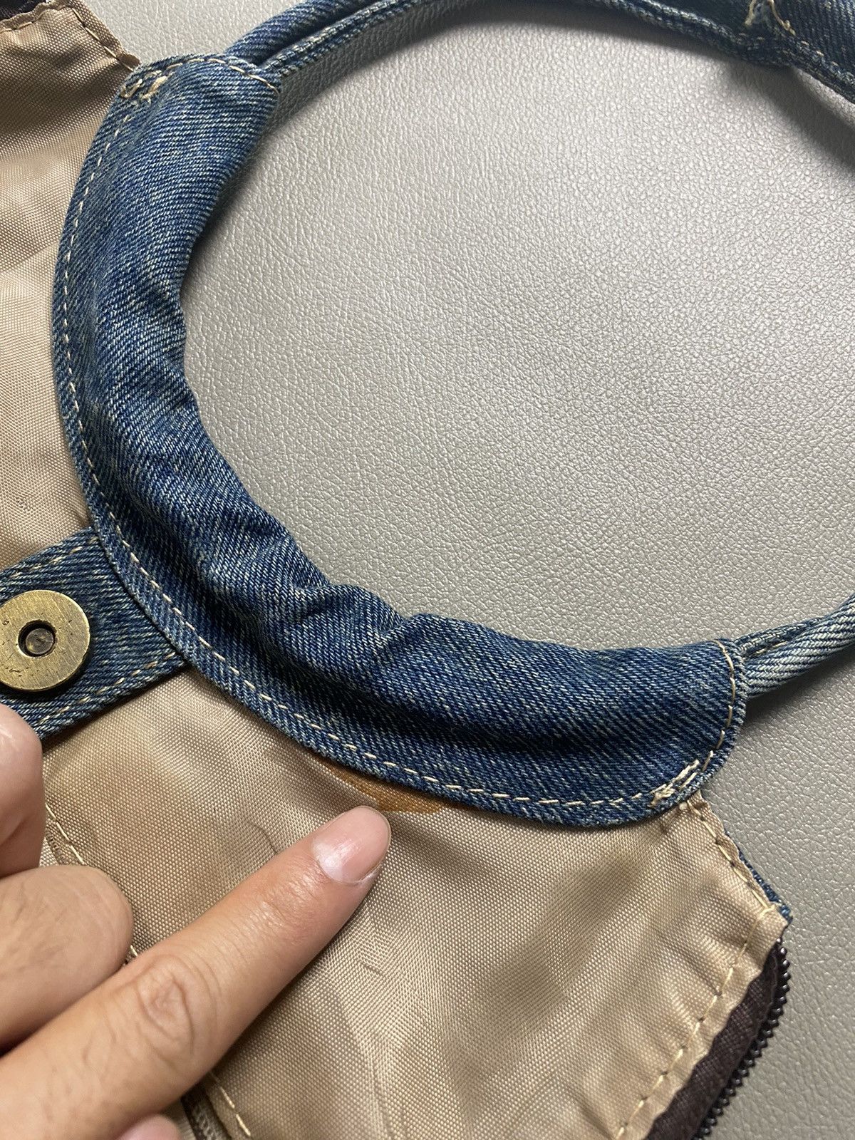 If Six Was Nine × Japanese Brand × Le Grande Bleu (L.G.B.) Hushush Distressed Patchwork Kapital Style Bags Size ONE SIZE - 9 Thumbnail