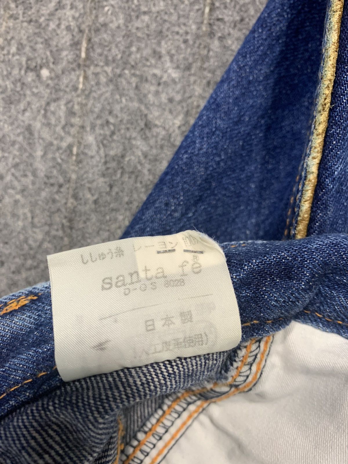 Designer 90s Santa Fe Indigo Denim Jeans Embroidery Logo Back Pocket Size US 32 / EU 48 - 11 Thumbnail