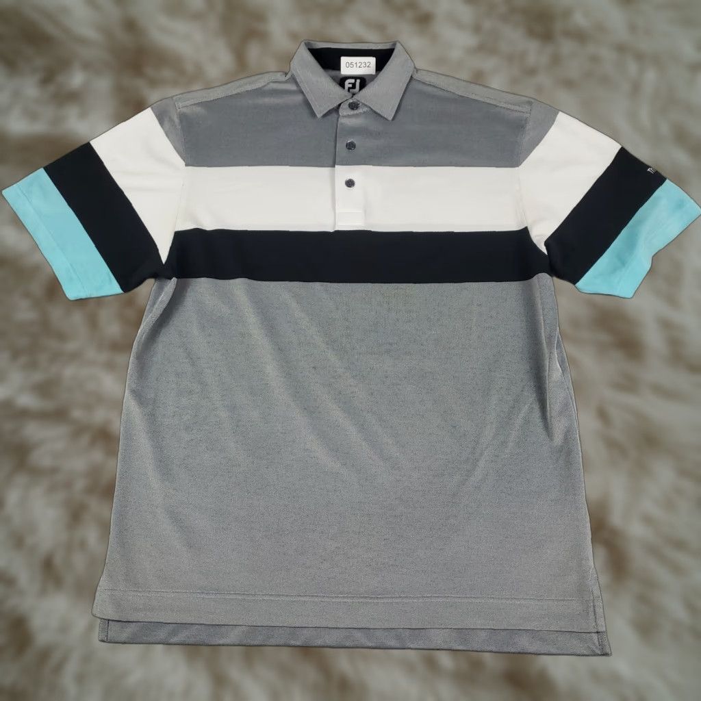 Footjoy FJ Polo Shirt Mens Size Large Gray - FootJoy Casual Golf Short Sleeve Polo Shirt Mens Large Gray FJ Brand Size US L / EU 52-54 / 3 - 1 Thumbnail