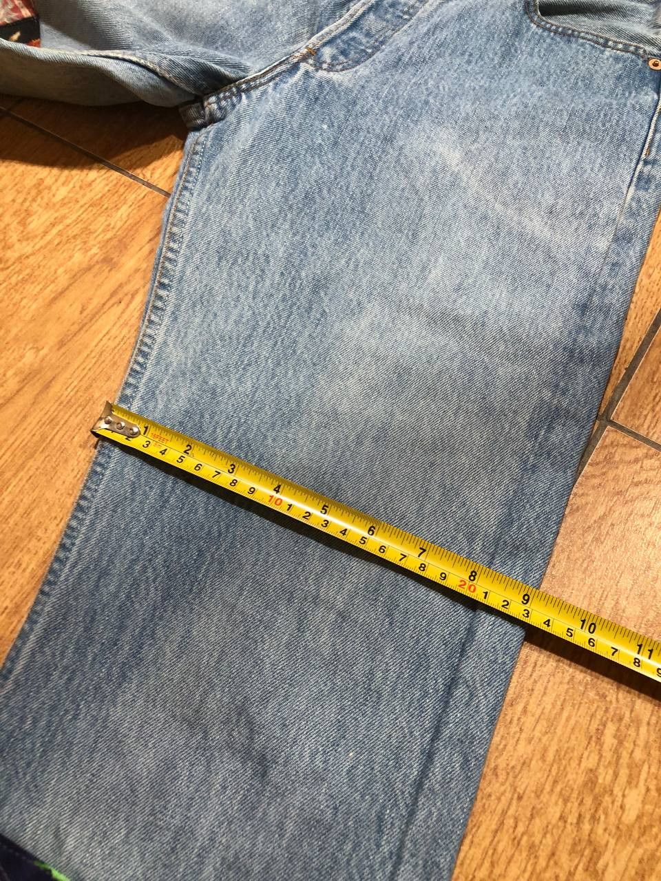 Levi's Vintage 60's Levis 501 Jeans Patchwork Flare Blue Jeans Size 30" / US 8 / IT 44 - 8 Thumbnail