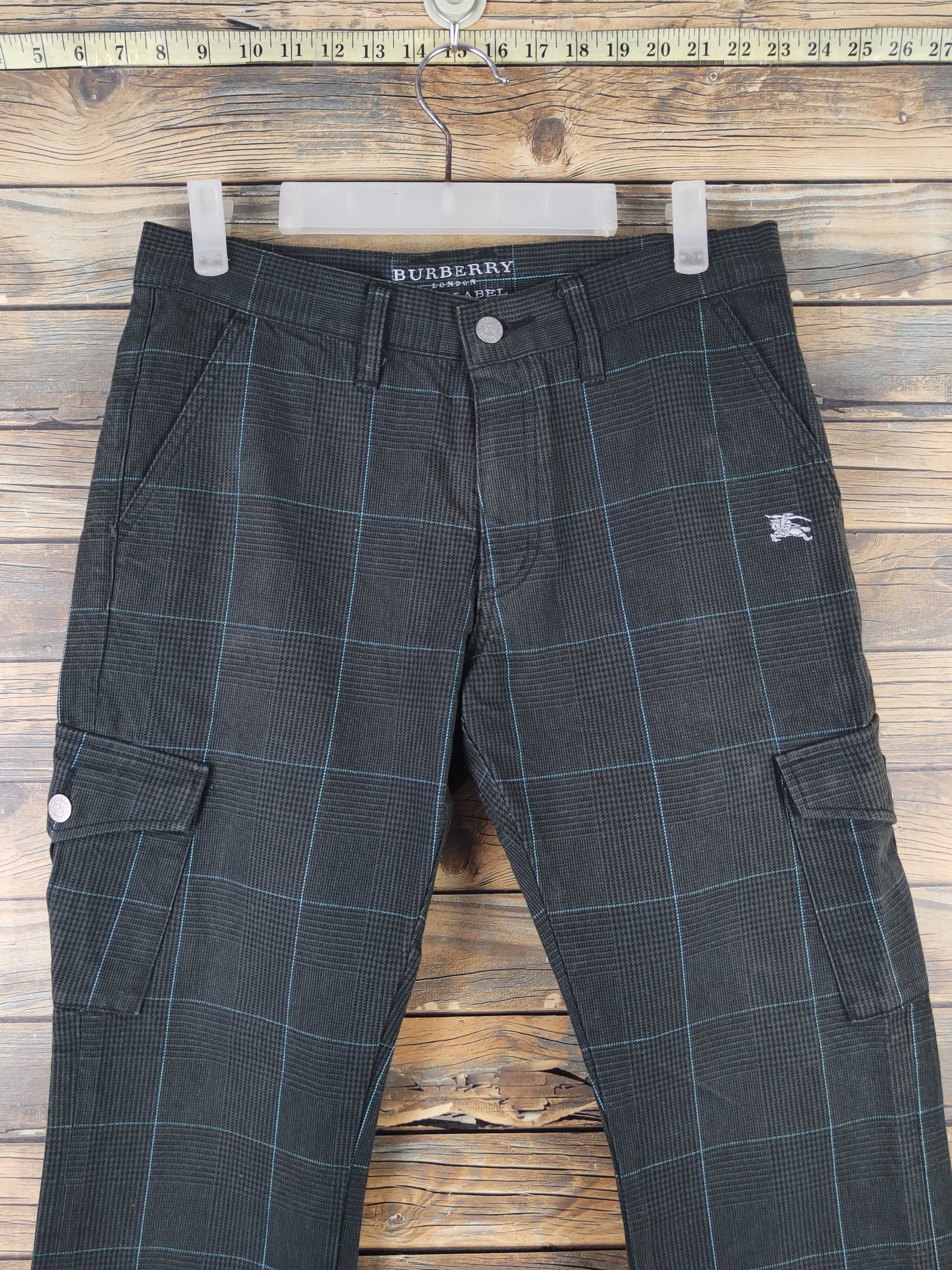 Burberry DL Burberry Black Multipocket Tactical Cargo Pants #1462 Size 31" - 2 Thumbnail