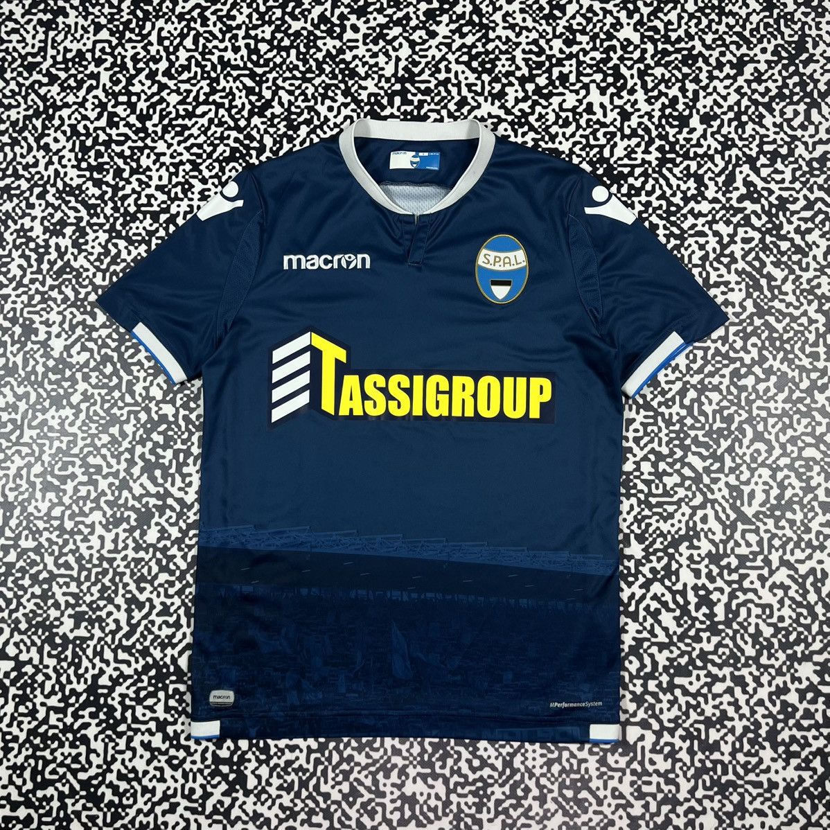 Macron Spal Macron 18/19 Soccer Football Jersey Blokecore Style Size US S / EU 44-46 / 1 - 1 Thumbnail