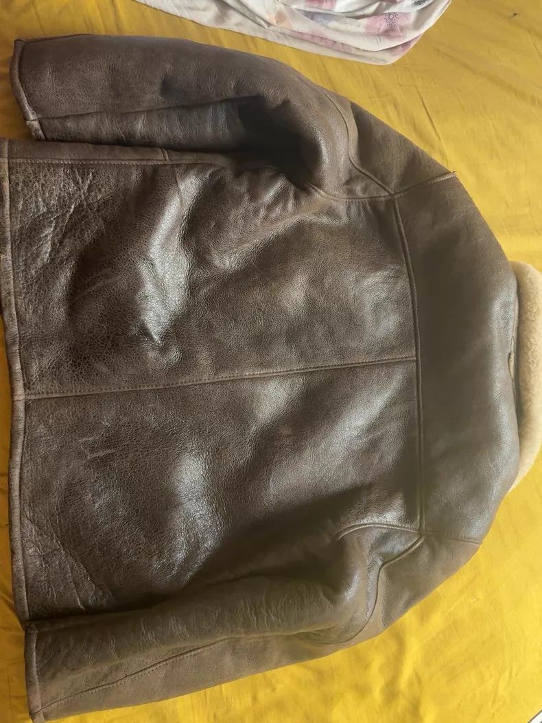 Schott Schott Sheep fur and fur integrated hunting leather coat Size US L / EU 52-54 / 3 - 1 Thumbnail