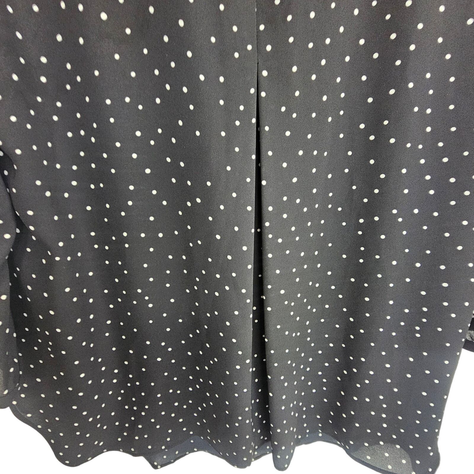 White House Black Market White House Black Market Womens Polka Dot Blouse 10 Classic Size L / US 10 / IT 46 - 3 Thumbnail