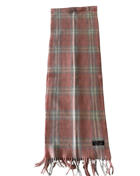Burberry Burberry Authentic Unisex Scarf Peach 100% Lambswool Size ONE SIZE - 4 Thumbnail