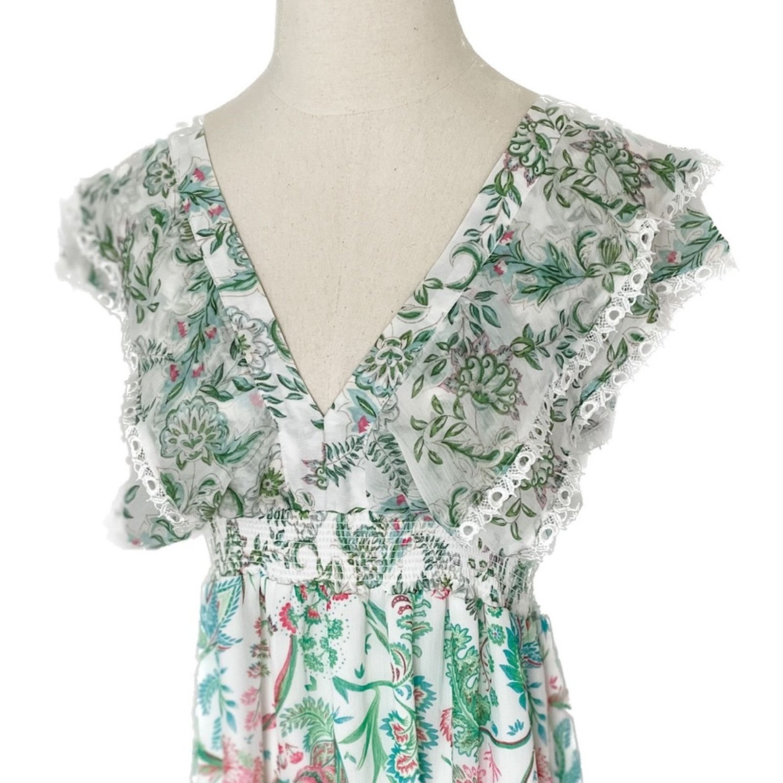 House of Harlow House of Harlow floral print flutter maxi dress size M Size M / US 6-8 / IT 42-44 - 6 Thumbnail