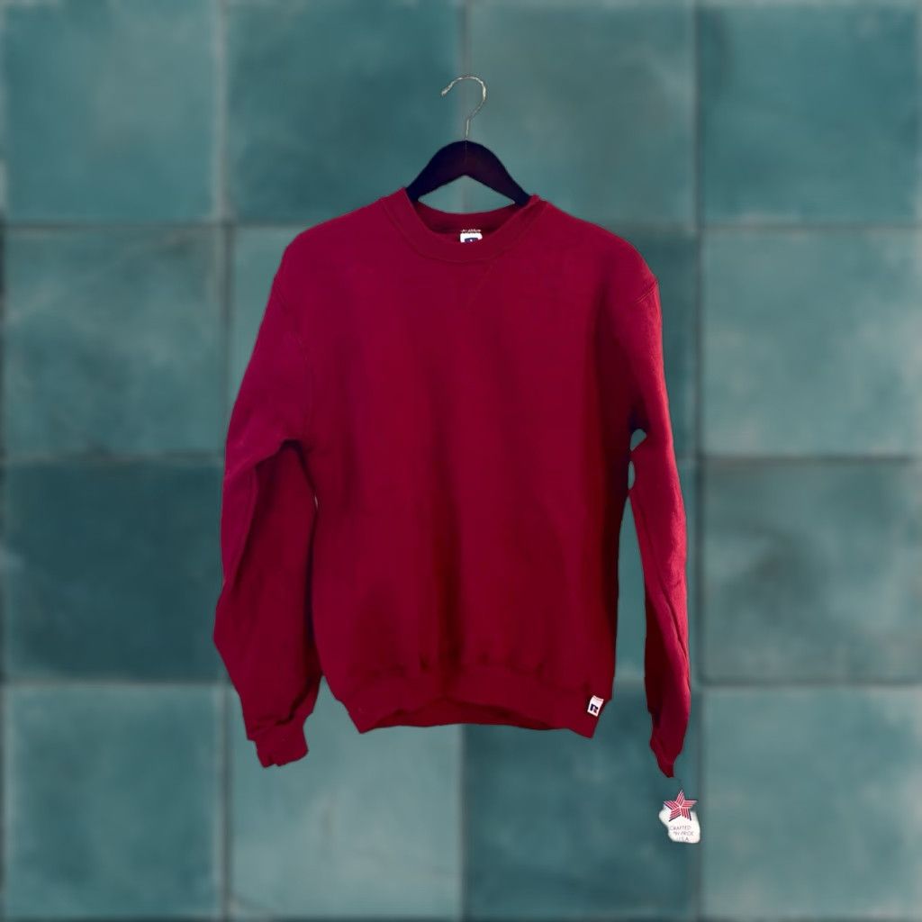 Russell Athletic VINTAGE Russell Athletic Crewneck Sweatshirt Mens M Red 90s Deadstock NWT USA Sweatshirt Crew Mens Size US M / EU 48-50 / 2 - 1 Thumbnail