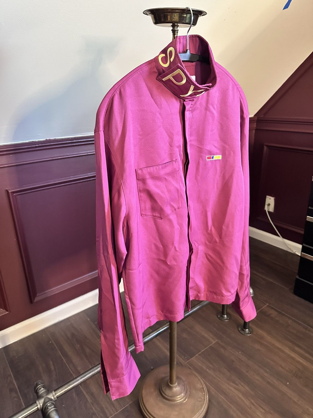 Pyer Moss PM x Reebok logo snap turtleneck magenta shirt jacket Size US S / EU 44-46 / 1 - 2 Thumbnail