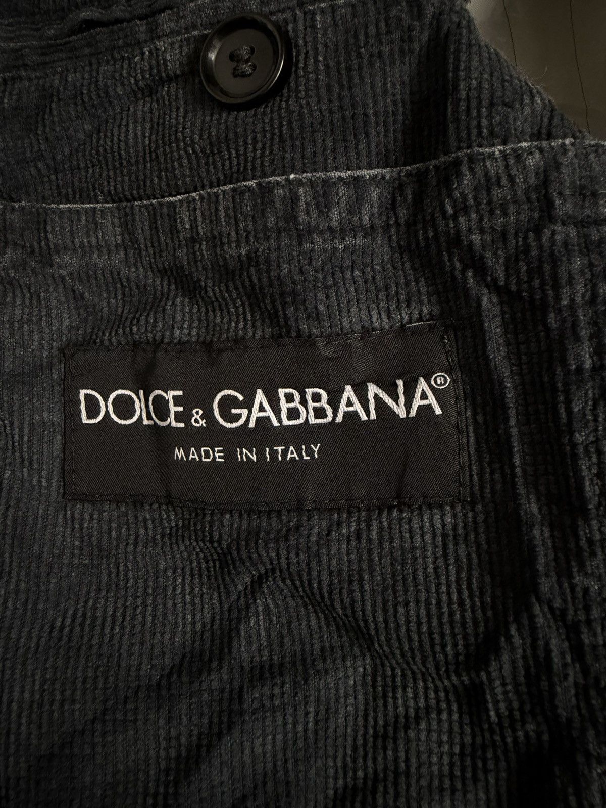 Dolce & Gabbana Vintage Dolce & Gabbana Button Ups Corduroy Denim Jacket Size US M / EU 48-50 / 2 - 11 Thumbnail