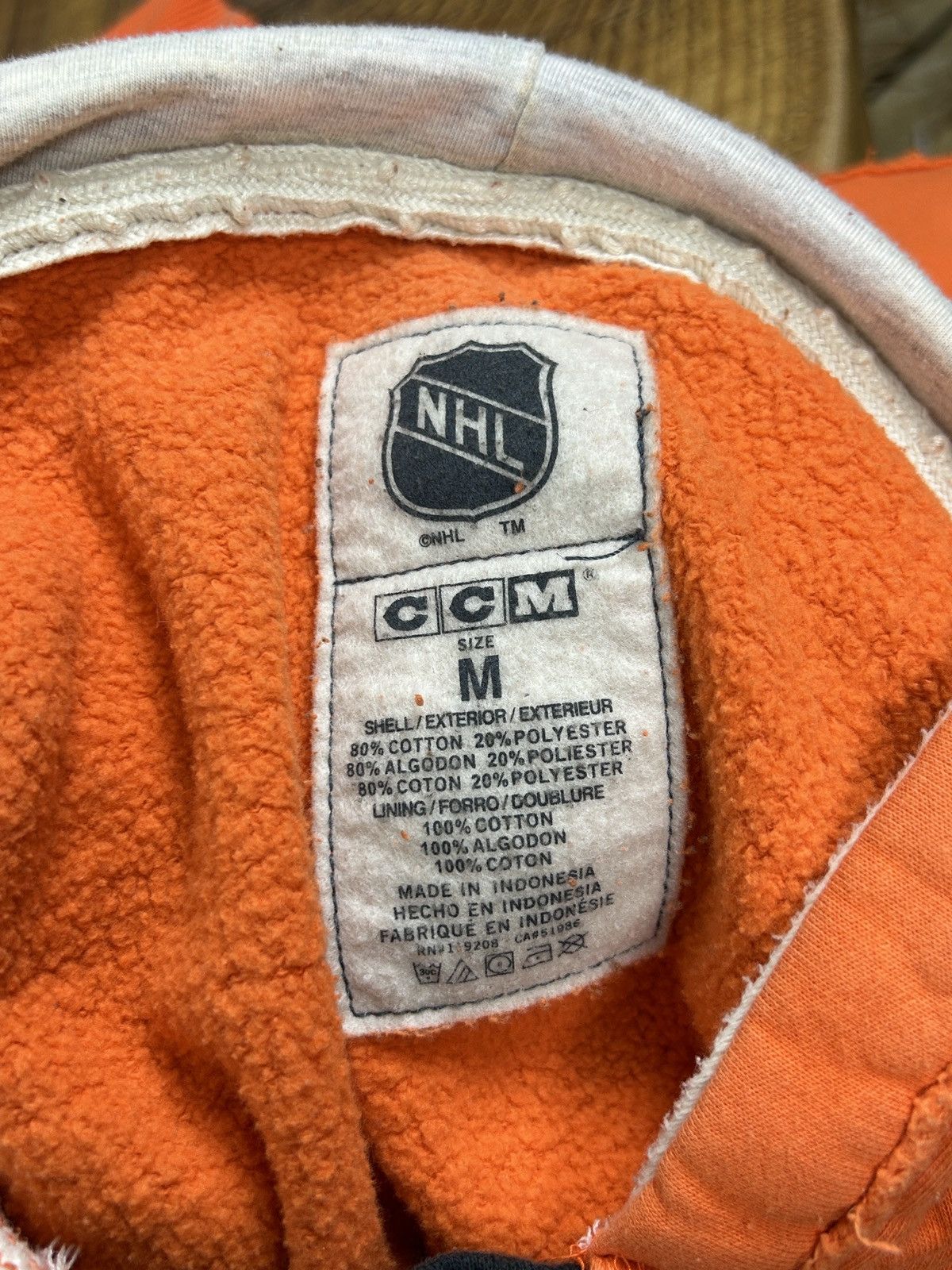 Ccm CCM Anaheim Mighty Ducks Retro Jersey Style Hoodie Orange M Size US M / EU 48-50 / 2 - 9 Thumbnail