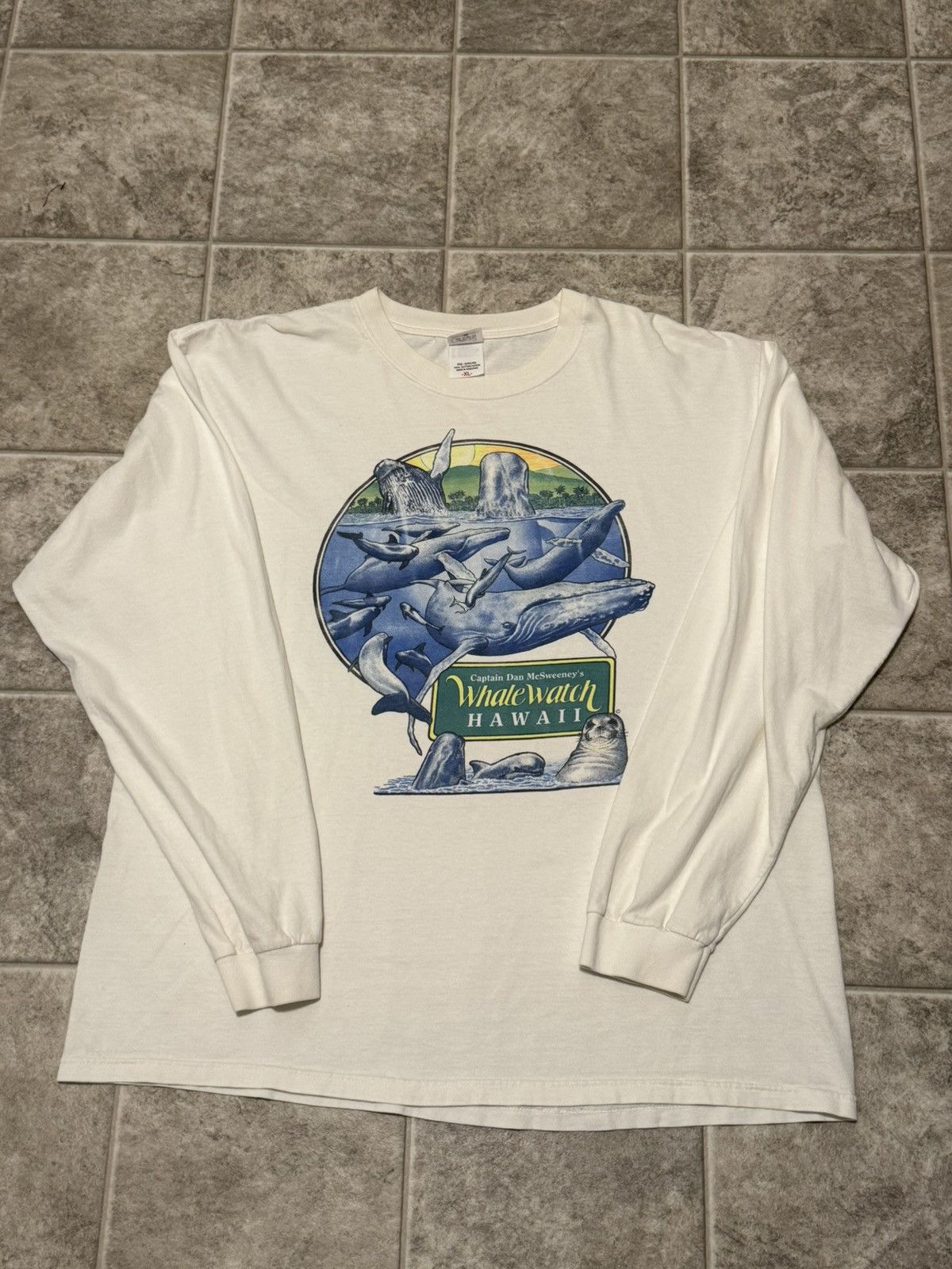 Vintage Vintage ‘Whale Watchers’ Long Sleeve Size US XL / EU 56 / 4 - 1 Thumbnail