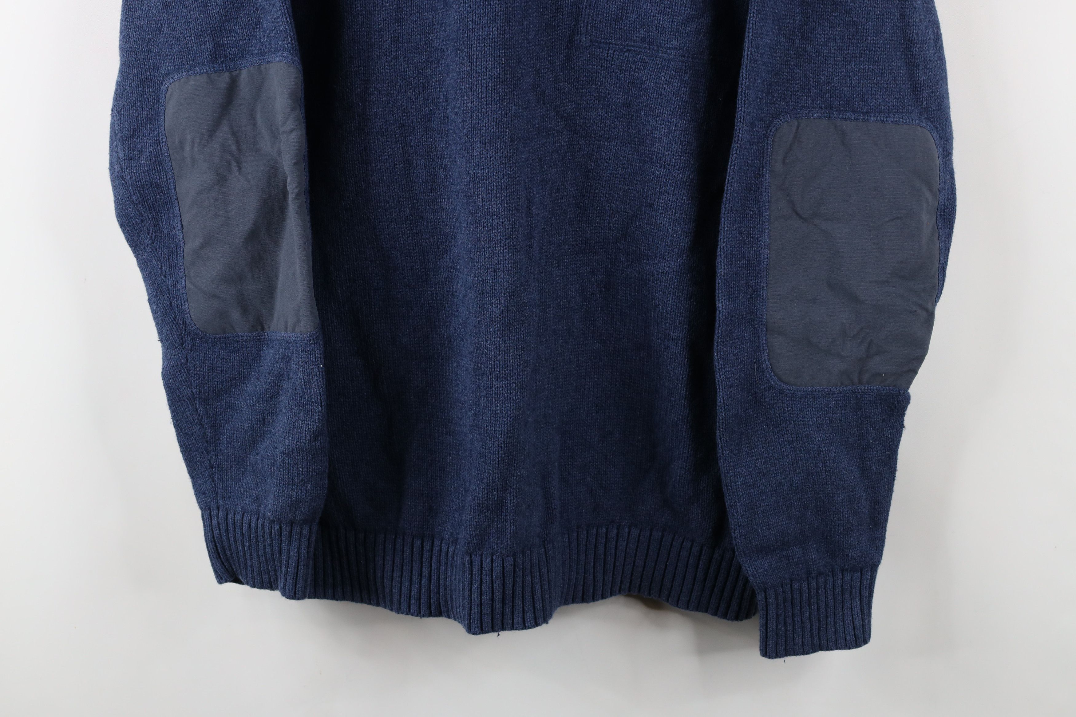 Duluth Trading Company × Vintage Duluth Trading Co Blend Knit Half Zip Commando Sweater Blue Size US L / EU 52-54 / 3 - 3 Thumbnail