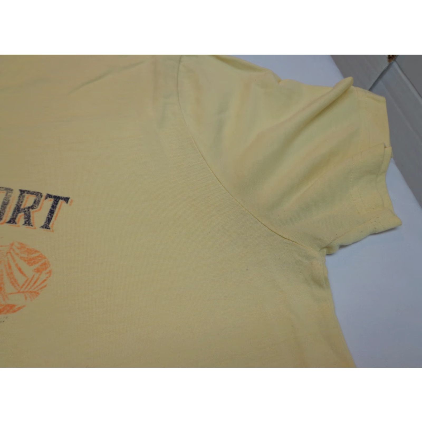 Izod IZOD T Shirt Mens XL Yellow Beach Short Sleeve Cotton Polyester Isla Del Cielo Coastal Resort 1990s? Size US XL / EU 56 / 4 - 2 Thumbnail