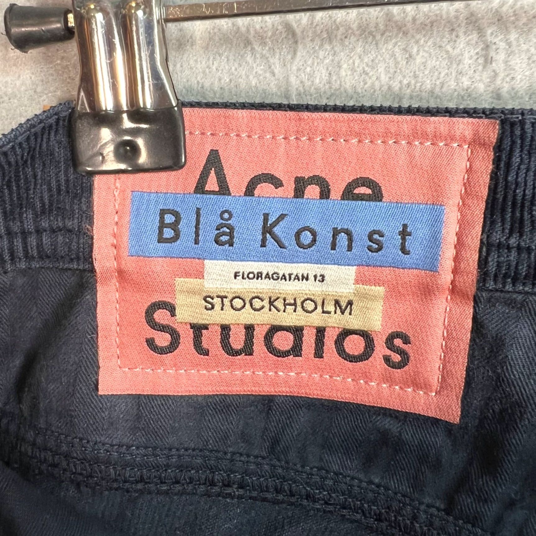 Acne Studios ACNE STUDIOS Womens Blue Corduroy Pants Size 27 Slim Fit Tapered Chino Made in Italy Size 27" / US 4 / IT 40 - 3 Thumbnail