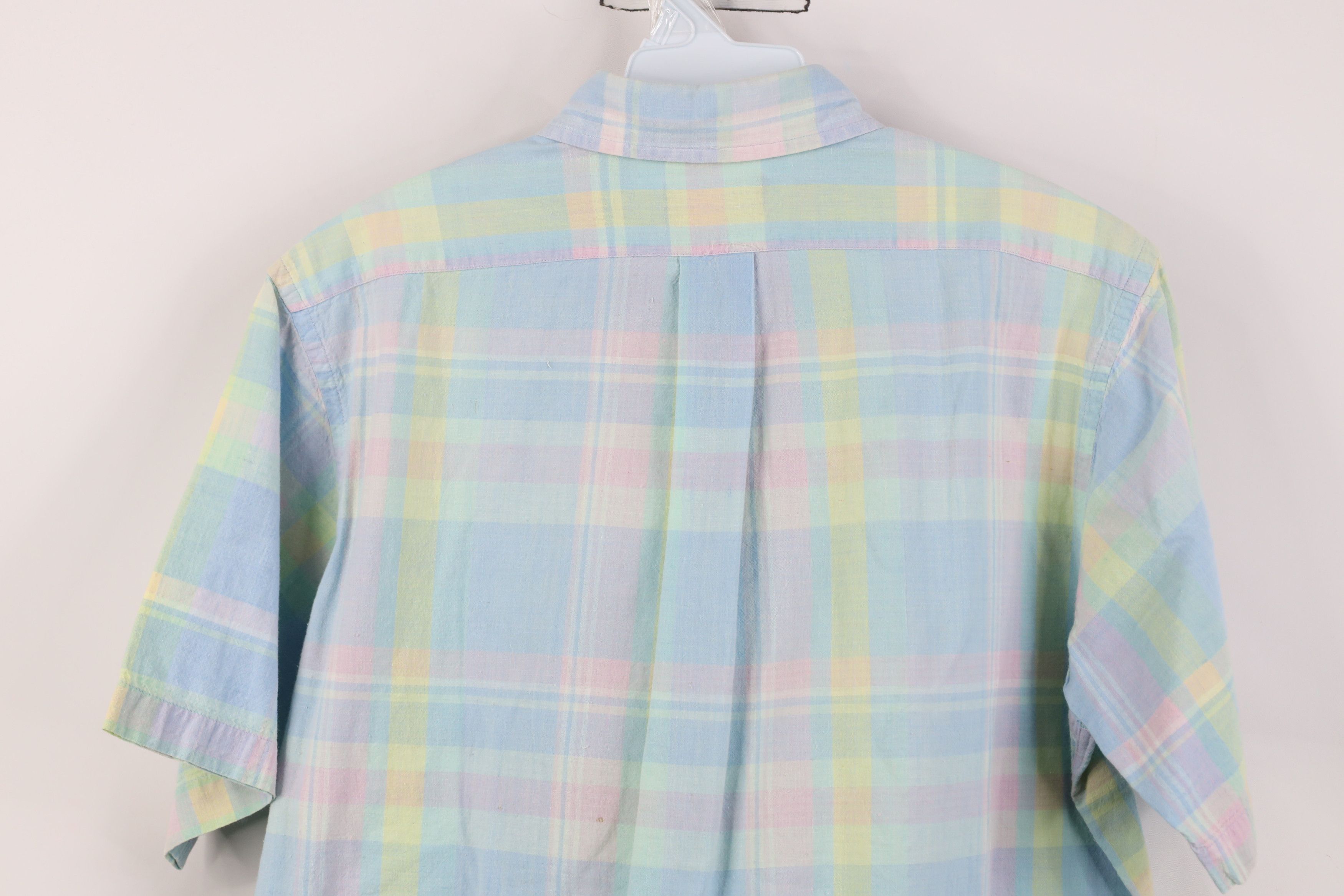 Lands' End Vintage 90s Lands End Madras Plaid Button Down Shirt USA Size US L / EU 52-54 / 3 - 14 Thumbnail